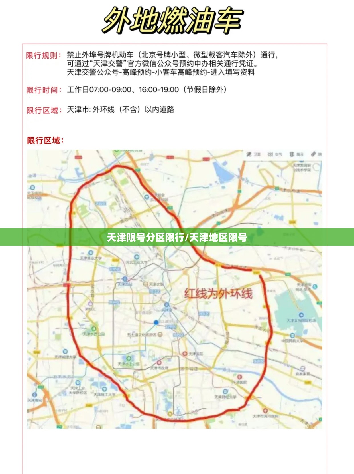 天津限号分区限行/天津地区限号 天津限号分区限行/天津地区限号