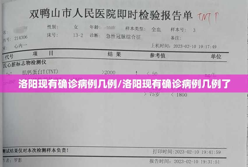 洛阳现有确诊病例几例/洛阳现有确诊病例几例了