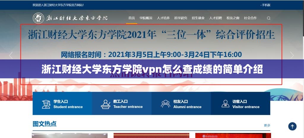 浙江财经大学东方学院vpn怎么查成绩的简单介绍