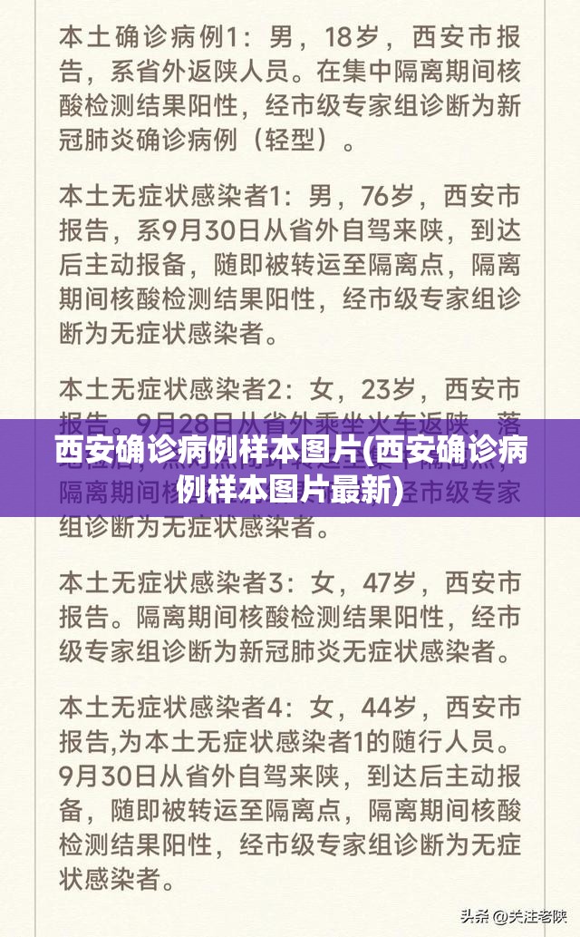 西安确诊病例样本图片(西安确诊病例样本图片最新) 西安确诊病例样本图片(西安确诊病例样本图片最新)