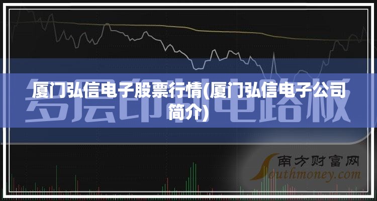 厦门弘信电子股票行情(厦门弘信电子公司简介) 厦门弘信电子股票行情(厦门弘信电子公司简介)