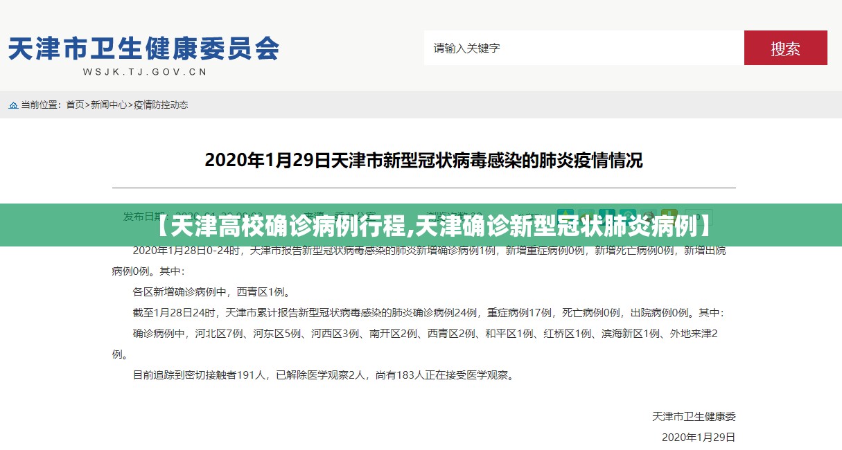 【天津高校确诊病例行程,天津确诊新型冠状肺炎病例】 【天津高校确诊病例行程,天津确诊新型冠状肺炎病例】