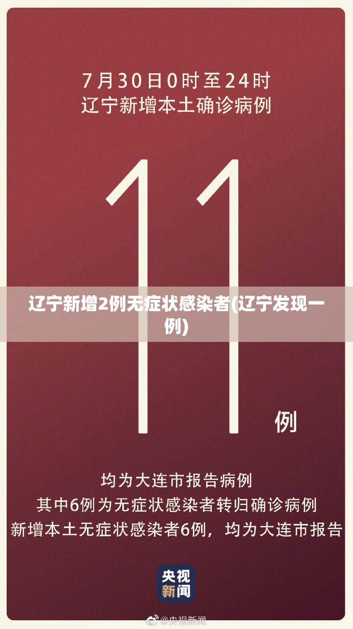 辽宁新增2例无症状感染者(辽宁发现一例) 辽宁新增2例无症状感染者(辽宁发现一例)