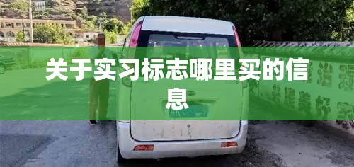 关于实习标志哪里买的信息 关于实习标志哪里买的信息