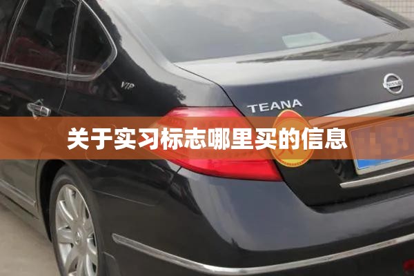关于实习标志哪里买的信息 关于实习标志哪里买的信息