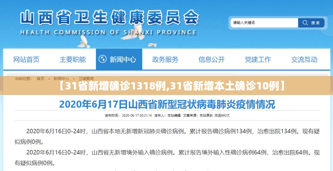 【31省新增确诊1318例,31省新增本土确诊10例】 【31省新增确诊1318例,31省新增本土确诊10例】