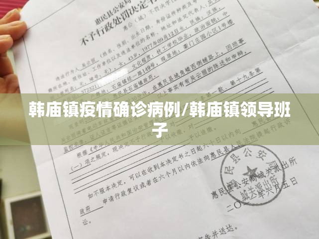 韩庙镇疫情确诊病例/韩庙镇领导班子