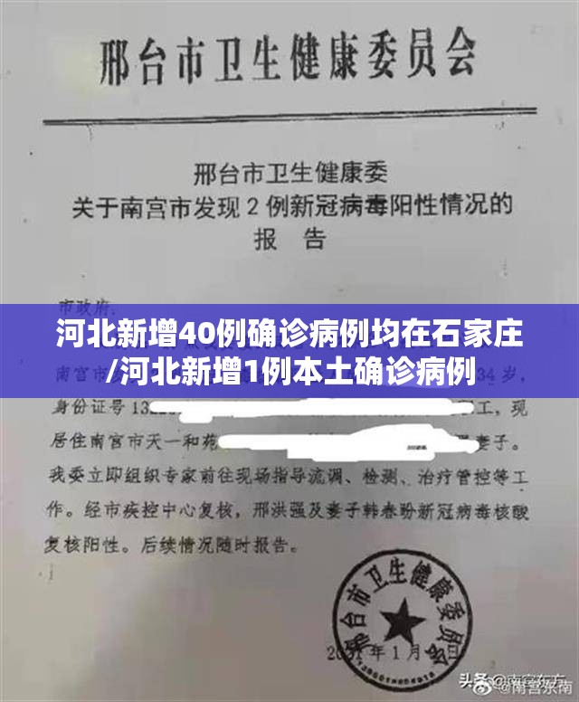 河北新增40例确诊病例均在石家庄/河北新增1例本土确诊病例 河北新增40例确诊病例均在石家庄/河北新增1例本土确诊病例