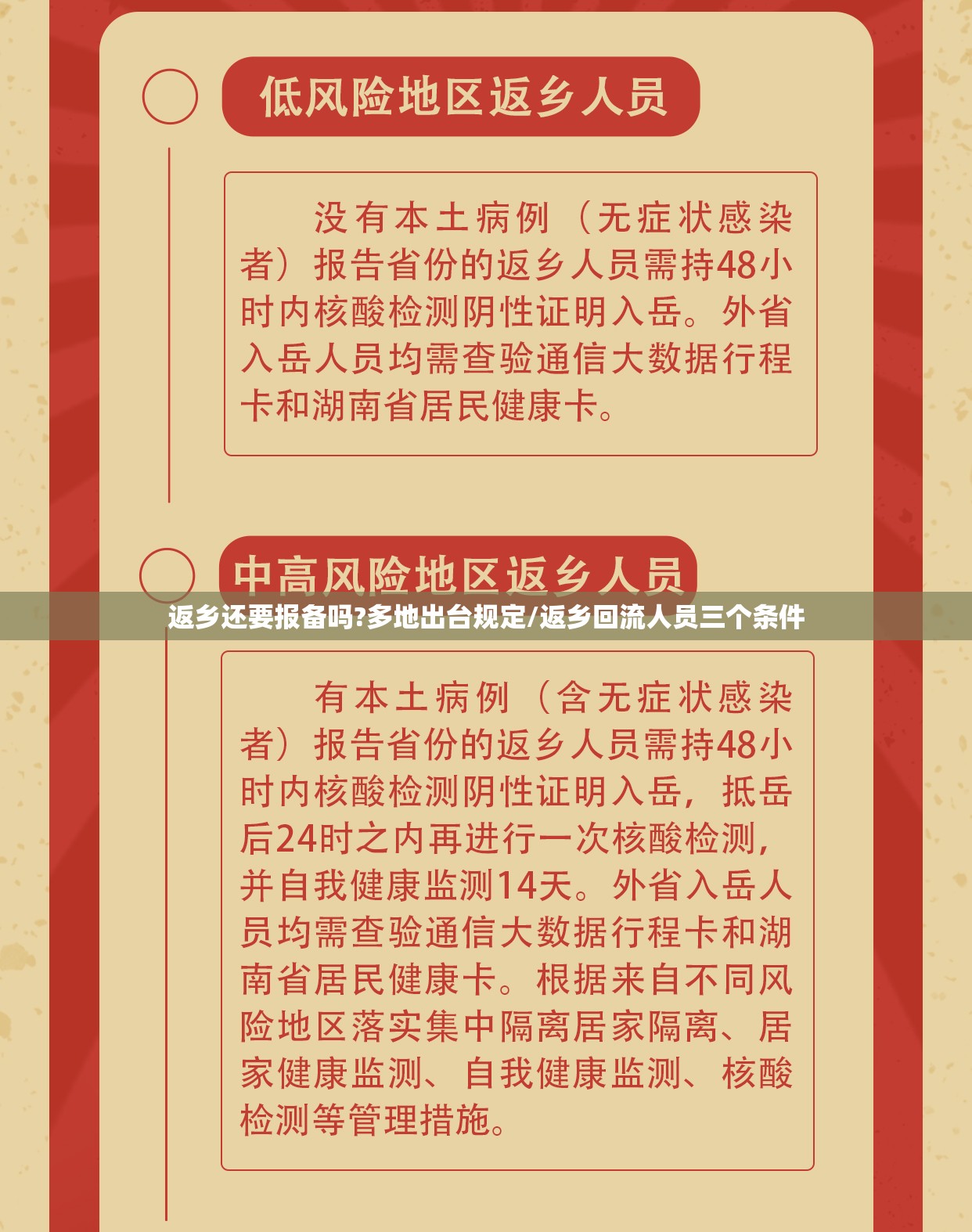 返乡还要报备吗?多地出台规定/返乡回流人员三个条件 返乡还要报备吗?多地出台规定/返乡回流人员三个条件