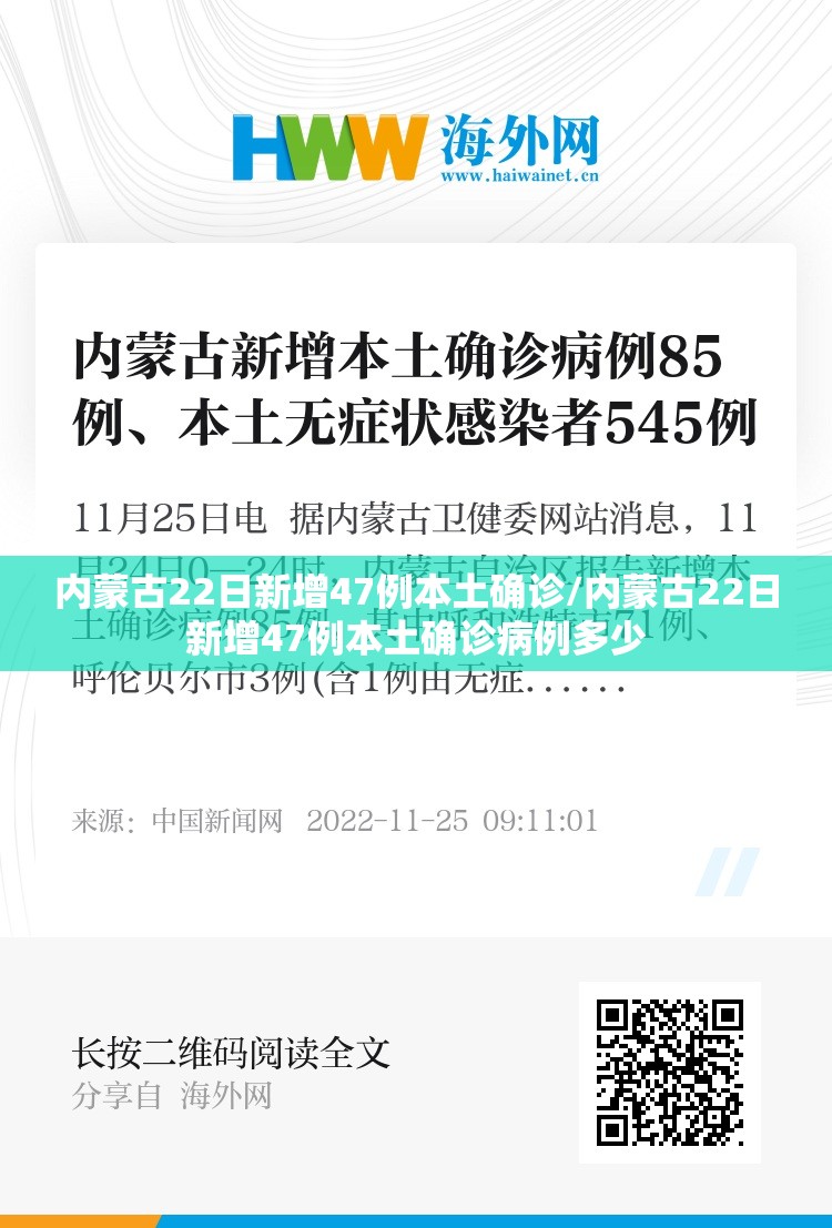 内蒙古22日新增47例本土确诊/内蒙古22日新增47例本土确诊病例多少